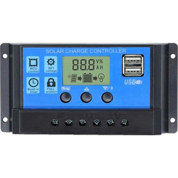 PWM 40A Dual USB Solar Panel Battery Regulator Ρυθμιστής Φόρτισης 24V 40A