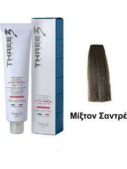 Faipa Three Color Σαντρέ Μόνιμη Βαφή Μαλλιών 120ml