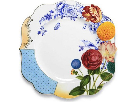 Pip Studio Πιάτο Ρηχό Πορσελάνης Royal Flowers 28cm 51001094