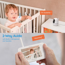 Foscam BM1 Ασύρματη Ενδοεπικοινωνία Μωρού με Κάμερα & Οθόνη 5" και Αμφίδρομη Ομιλία