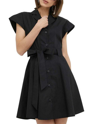 Trussardi Mini Καλοκαιρινό Καθημερινό Φόρεμα Μαύρο D00719-1T006183