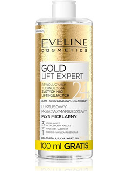 Eveline Cosmetics Gold Lift Expert Micellar Water Ντεμακιγιάζ 500ml