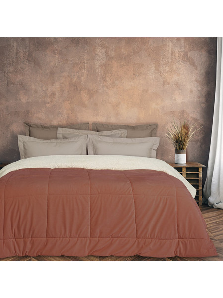 Das Home Κουβερτοπάπλωμα Υπέρδιπλο Hollowfiber 220x240 1173 Κεραμιδί