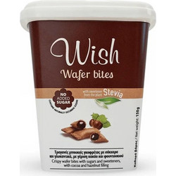 Τραγανές Μπουκιές Γκοφρέτας με Στέβια 150g Wish 15067