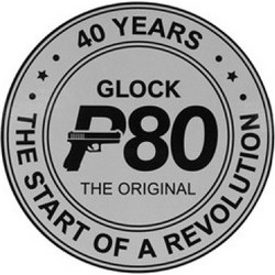 Glock P80 40 Years Aniversary Αυτοκόλλητο