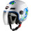 Pilot Helmets Fazer Junior Blue White Κράνος Μηχανής Jet 900gr