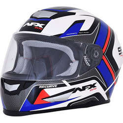 AFX FX-99 Recurve Red / White / Blue Κράνος Μηχανής