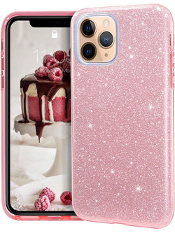 Θήκη iPhone 12 Pro Max Forcell Glitter Shine Cover Hard Case -Ροζ