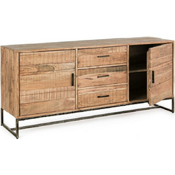 Μπουφές Elmer Καφέ 175x45x77εκ