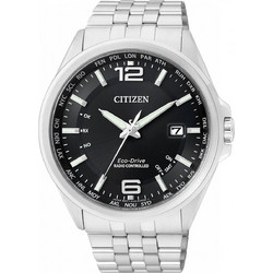 Citizen Eco-Drive Ανδρικό Ρολόι Solar με Ασημί Μεταλλικό Μπρασελέ CB0010-88E