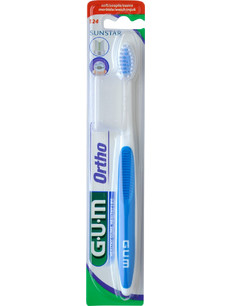 Gum 124 Ortho Soft Οδοντόβουρτσα Μπλε