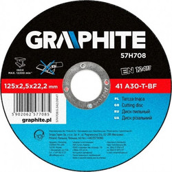 Δισκος κοπης ανοξειδωτου Φ115x1mm 10τμχ GRAPHITE 55H574 024398
