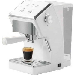 Μηχανή Espresso και Cappuccino 1050W Πίεσης 15 Bar με Αποσπώμενο Δοχείο Νερού 1.6L Hoomei Λευκή