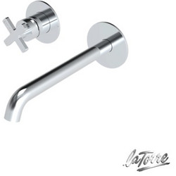 Μπαταρία Νιπτήρος Εντοιχισμού ELLE CROSS 38032-100 CHROME LA TORRE