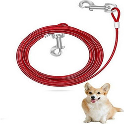 PET CARE DONALD NATURAL DOG TIE STRONG AND SAFE ΣΧΟΙΝΙ ΔΕΣΙΜΑΤΟΣ ΣΚΥΛΟΥ 6.1Μ KOKKINO