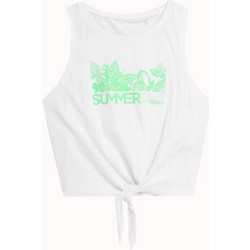 4F Γυναικείο Αθλητικό Crop Top Λευκό 4FSS23TTSHF566-10S