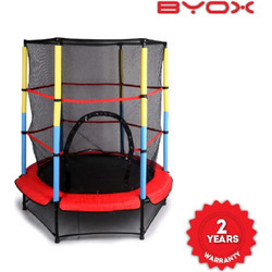 Byox Inner Net 55in Παιδικό Τραμπολίνο με Δίχτυ 140cm Red
