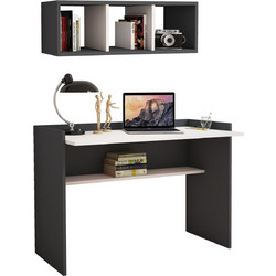 HomeMarkt Σετ Γραφείο Ξύλινο με Βιβλιοθήκη 118x58x80cm HM11775.13