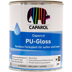 Caparol Capacryl PU-Gloss Ριπολίνη Νερού Λευκή 0.75lt