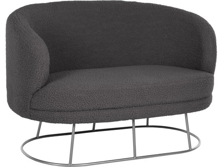 HomeMarkt Arien Διθέσιος Καναπές Γκρι 130x75x85cm HM8492.21