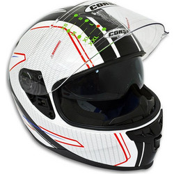 Corsa CN220 FF DVS White/Black Κράνος Μηχανής Full Face