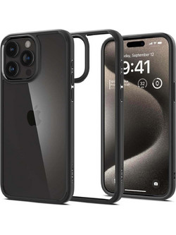 Spigen Ultra Hybrid Back Cover Matte Black (iPhone 15 Pro Max)