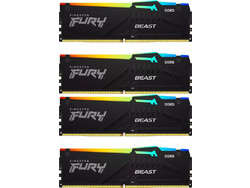 Kingston Fury Beast RGB 128GB (4X32GB) DDR5 RAM 5200MHz C40 Black