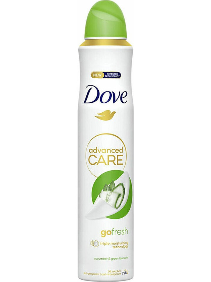 Dove Go Fresh Cucumber & Green Tea Γυναικείο Αποσμητικό Spray 200ml