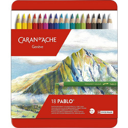Caran d'Ache Pablo Κασετίνα Ξυλομπογιές Σετ 18τμχ