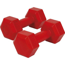 Amila 44530 Red Σετ Βαράκια Εξάγωνα Βινυλίου 2x1kg