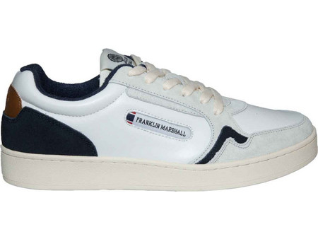 Franklin & Marshall Ανδρικά Sneakers Μαύρα Λευκά FHIG0038L-3544