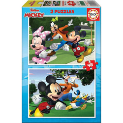 Παιδικό Puzzle Educa Disney Mickey & Friends 2x48 Κομμάτια