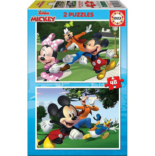 Παιδικό Puzzle Educa Disney Mickey & Friends 2x48 Κομμάτια