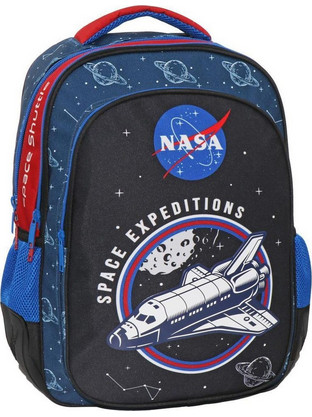 Nasa Space Expeditions Σχολική Τσάντα Πλάτης Δημοτικού Μπλε 486002