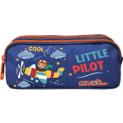 Must Energy Little Pilot Κασετίνα με 2 Θήκες Μπλε 585109