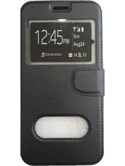 Θήκη Βιβλίο Με Παράθυρα για Nokia 5 Xρώμα: Μαύρο