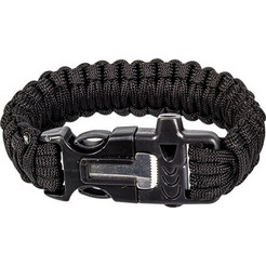 Μπρασελέ Paracord Flint Highlander Μαύρο