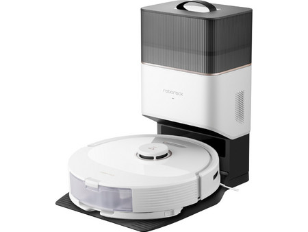 Roborock Q8 Max+ White Σκούπα Ρομπότ για Σκούπισμα & Σφουγγάρισμα με Χαρτογράφηση και Wi-Fi