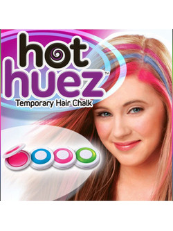 Hot Huez Hair Chalk Σετ 4 Χρωμάτων Κραγιόν Μαλλιών