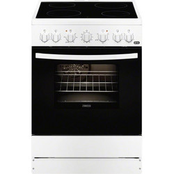 Zanussi ZCV65201WA Κουζίνα Ηλεκτρική 56lt με Κεραμικές Εστίες 60cm