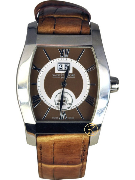 Saint Honore Monceau Grand Quartz Ανδρικό Ρολόι με Καφέ Δερμάτινο Λουράκι 8930521MRA