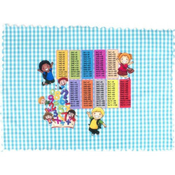 Σουπλά Παιδικό Multiplication Table 26 Ciel DimCol 35x50cm Πολυέστερ