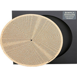 Simply Analog Turntable Cork Mat with print-Tricircle