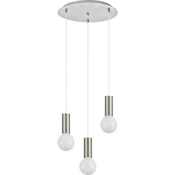 Home Lighting Κρεμαστό Φωτιστικό Οροφής Τρίφωτο E27 SE21-NM-4-3NM 77-8389