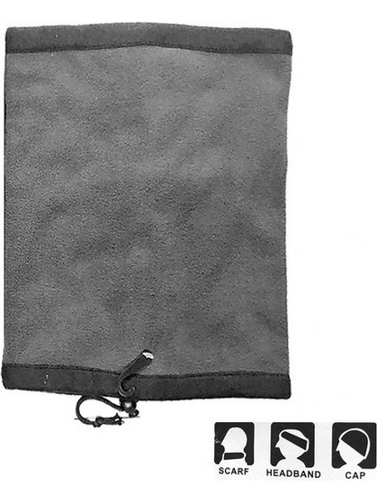 Κασκόλ Πολλαπλών Χρήσεων Fleece Grey 30x25εκ. teen-4ty 20-820 - teen-4ty - 20-820-grey