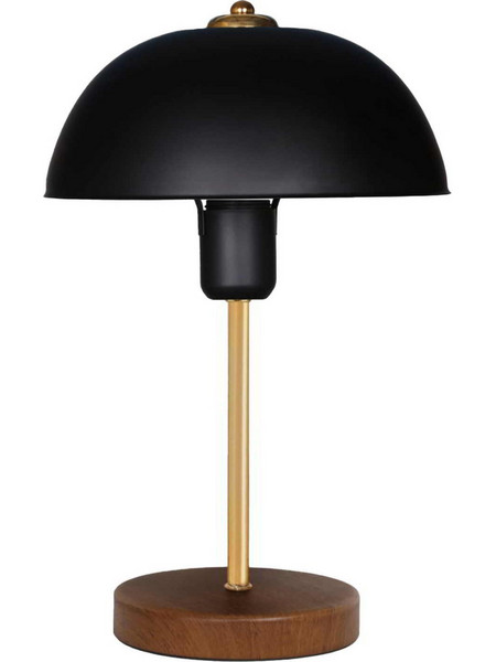 HomeMarkt HM7582.01 Πορτατίφ Ε27 Μαύρο Χρυσό Καφέ Φ23xΥ38cm