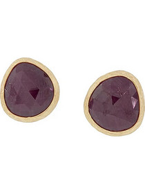 Million Diamonds Γυναικεία Σκουλαρίκια Καρφωτά από Χρυσό 14K με Ρουμπίνι SK12880