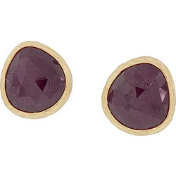 Million Diamonds Γυναικεία Σκουλαρίκια Καρφωτά από Χρυσό 14K με Ρουμπίνι SK12880