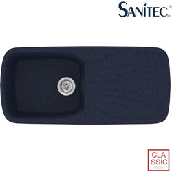 Sanitec Classic 308 Επικαθήμενος Νεροχύτης Γρανίτη Αντιστρεφόμενος Ματ Granite Blue 97x51cm