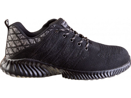 Top Master Flyknit Metal Σκαρπίνι Αθλητικά Παπούτσια Ασφαλείας S1 Μαύρα